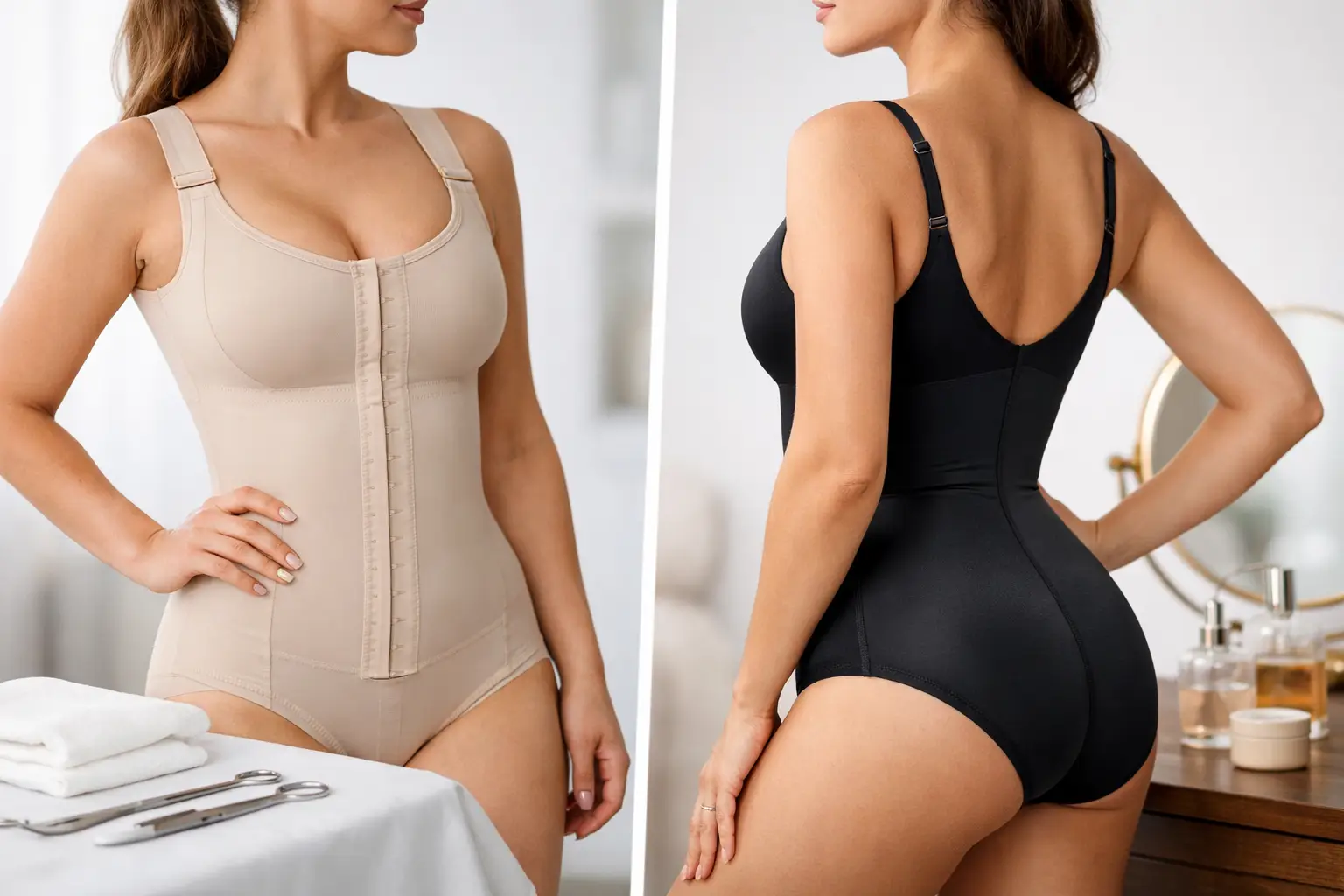 Faja postquirúrgica vs moldeadora: cuál elegir